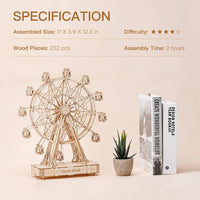 Wooden Ferris Wheel – Rotating Gift Music Box