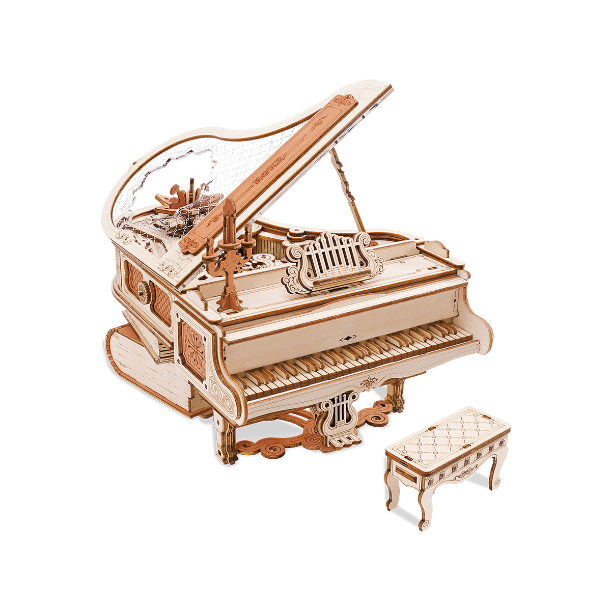 Magic Wooden Piano – 3D Mechanical Music Box Gift