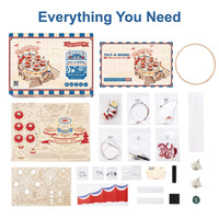 Tilt-A-Whirl Music Box – Wooden Amusement Ride Model