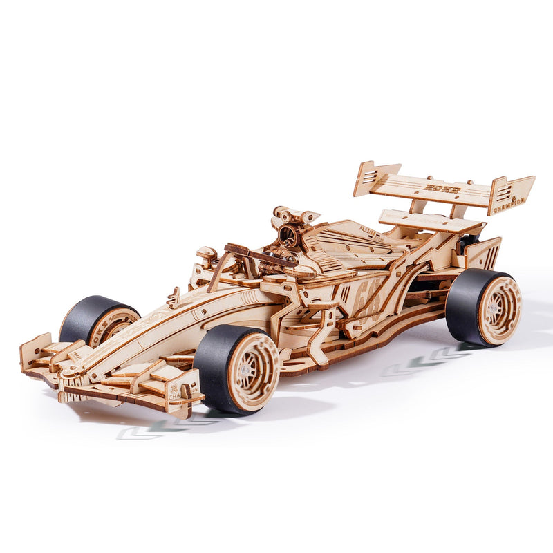 Racing Car – 3D Wooden Puzzle with Working Mechanical Engine