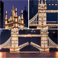 Tower Bridge – Detailed Wooden Architectural Model
