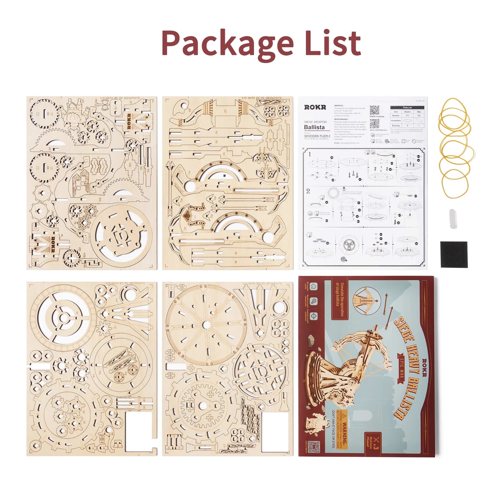 Heavy Ballista – 3D Wooden War-Game Puzzle Model