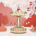 Swing Ride Music Box – Rotating Wooden Amusement Park Model