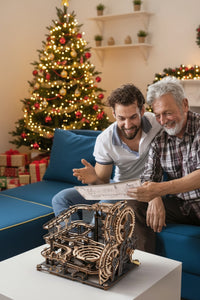 Night City Marble Run – Wooden Mechanical Puzzle