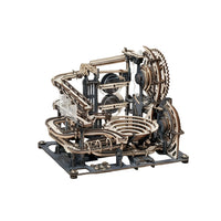 Night City Marble Run – Wooden Mechanical Puzzle