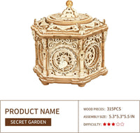 Secret Garden – Elegant Wooden Music Box Kit