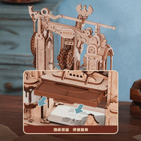 Vintage Printing Press – 3D Wooden Mechanical Puzzle Kit