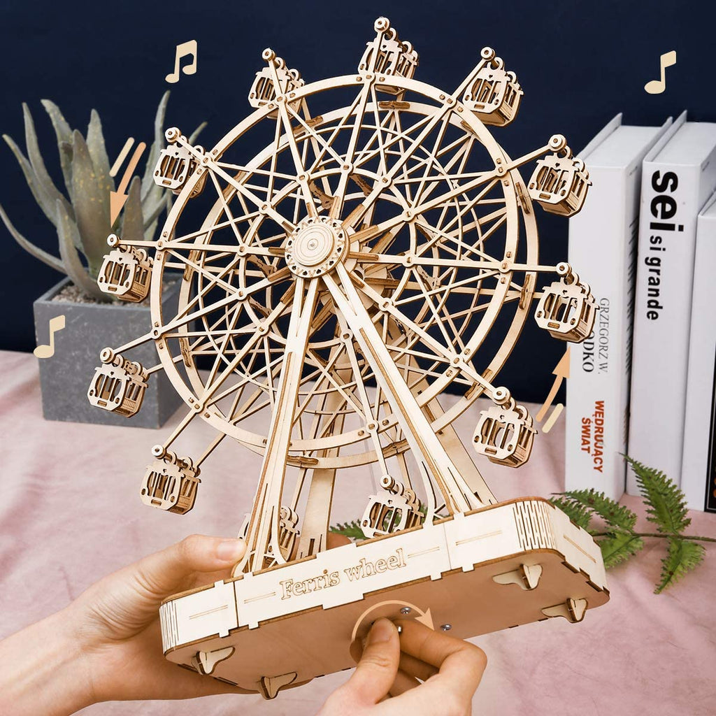 Wooden Ferris Wheel – Rotating Gift Music Box