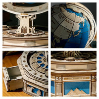 Wooden Earth Globe – Premium 3D Display Model