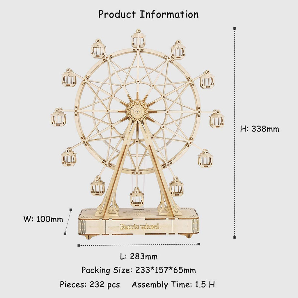 Wooden Ferris Wheel – Rotating Gift Music Box