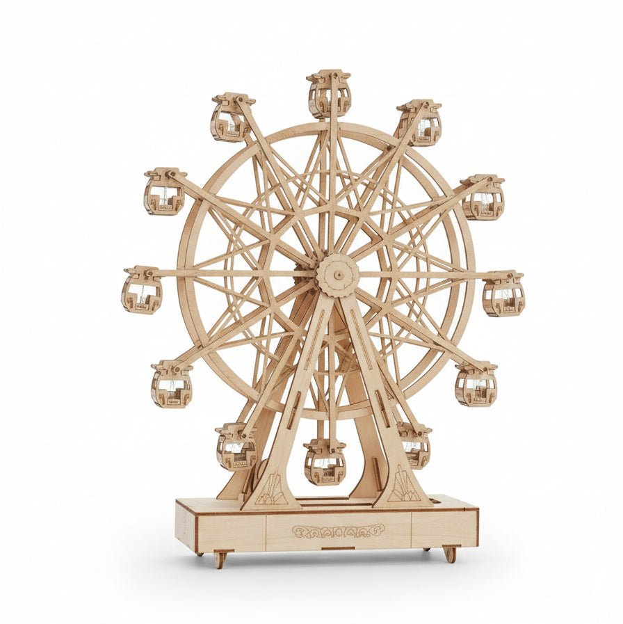 Wooden Ferris Wheel – Rotating Gift Music Box