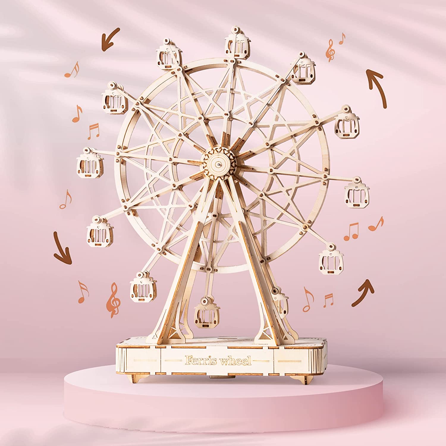 Wooden Ferris Wheel – Rotating Gift Music Box