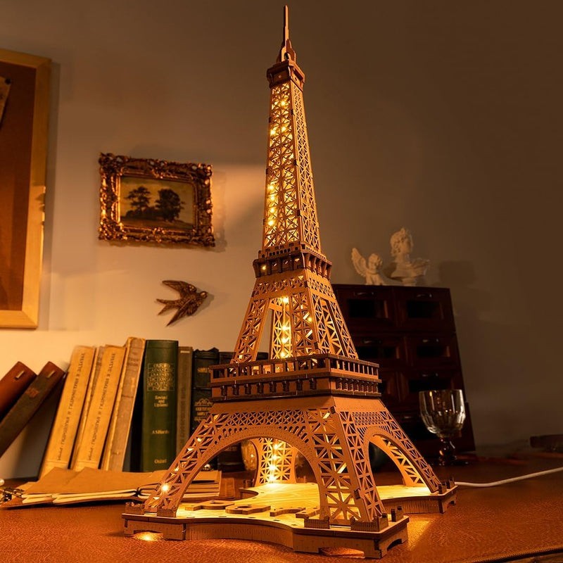 Eiffel Tower Light Show – Premium Wooden Model