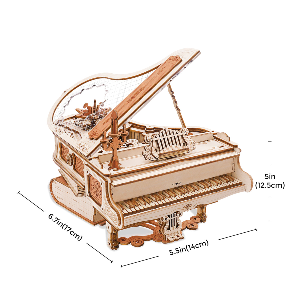 Magic Wooden Piano – 3D Mechanical Music Box Gift