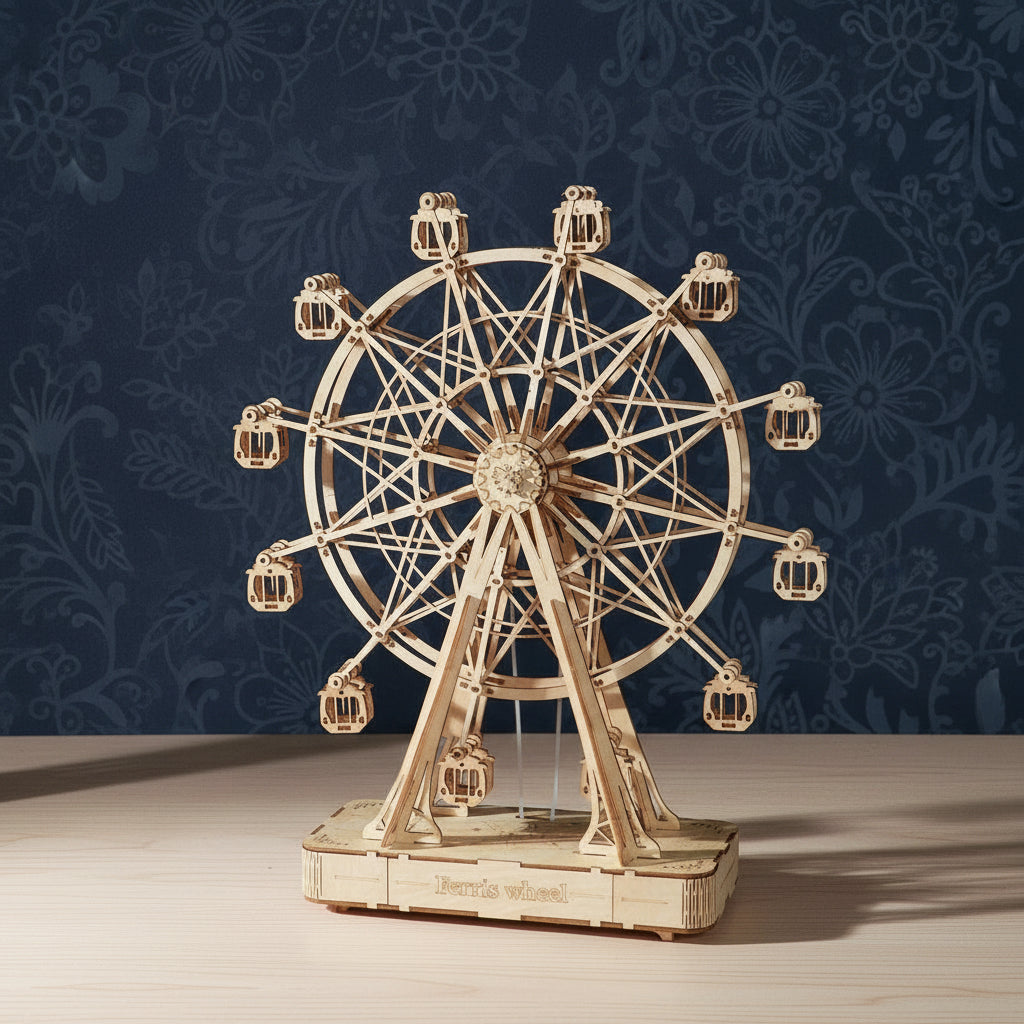 Wooden Ferris Wheel – Rotating Gift Music Box
