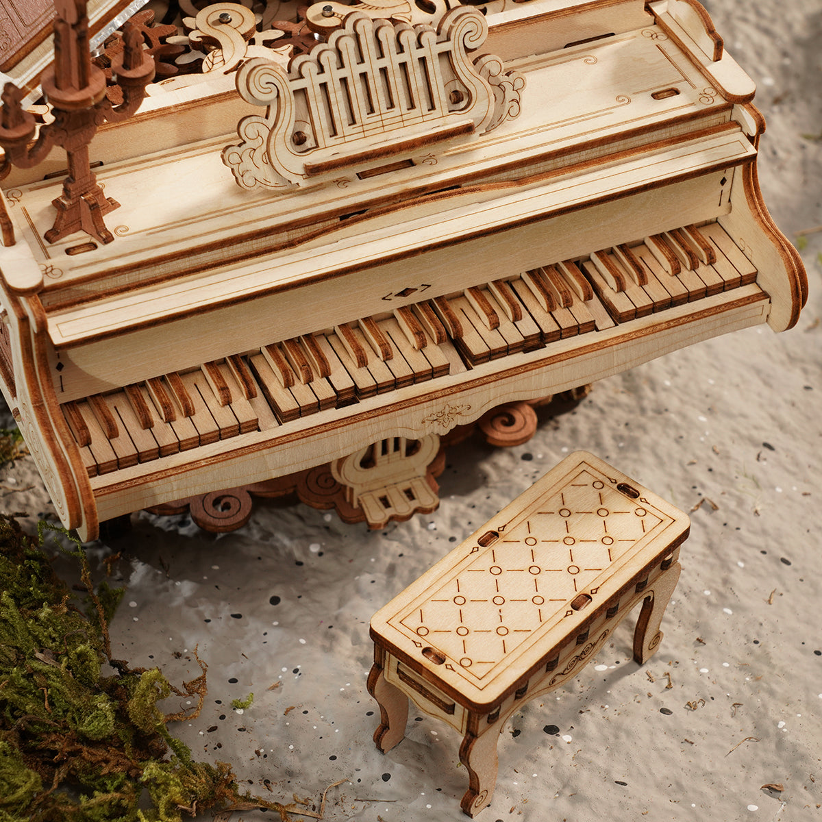 Magic Wooden Piano – 3D Mechanical Music Box Gift
