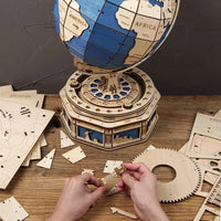 Wooden Earth Globe – Premium 3D Display Model